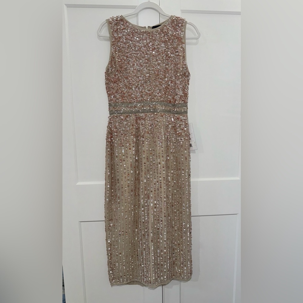 Mac Duggal Midi Sequin Dress